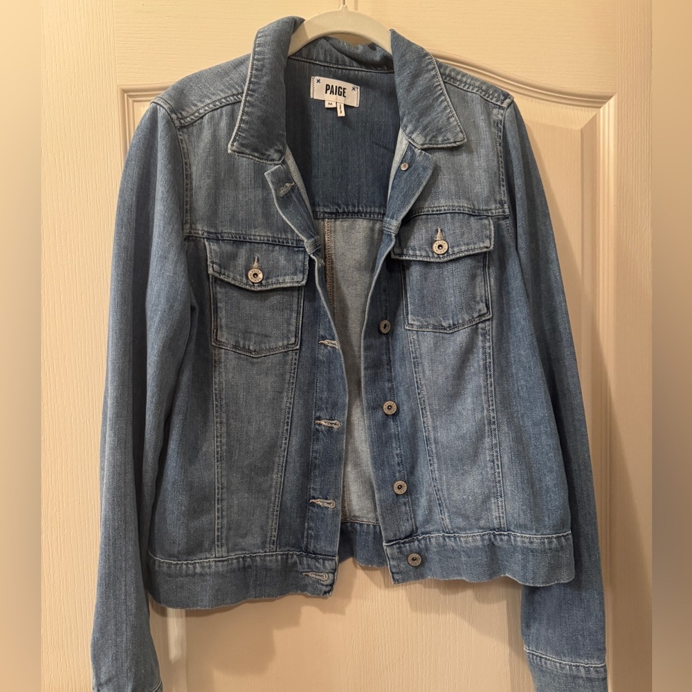 PAIGE Classic Denim Jacket Medium - Picture 5 of 5